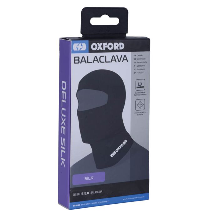 Балаклава (підшоломник) Oxford Deluxe Balaclava Silk Blk