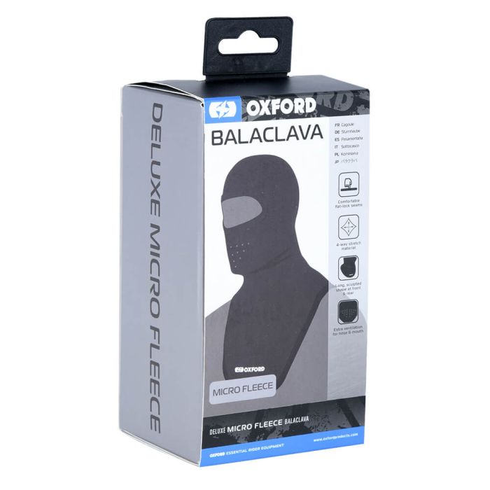 Балаклава (підшоломник) утеплений Oxford Deluxe Balaclava Micro Fleece Black