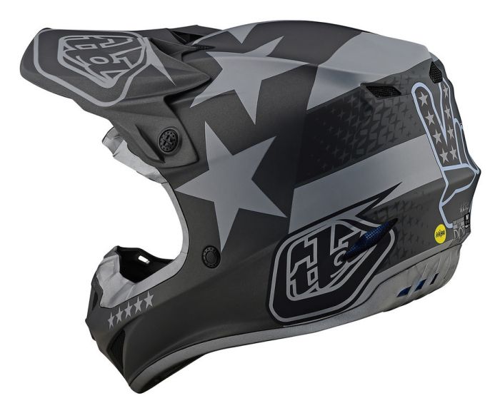 Мотошолом TLD SE4 POLYACRYLITE [FREEDOM BLACK / GRAY]