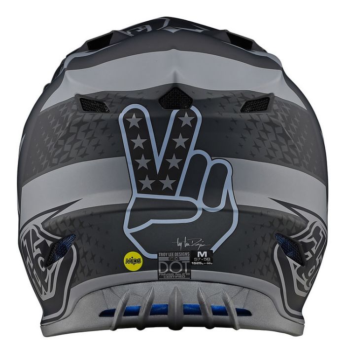 Мотошолом TLD SE4 POLYACRYLITE [FREEDOM BLACK / GRAY]