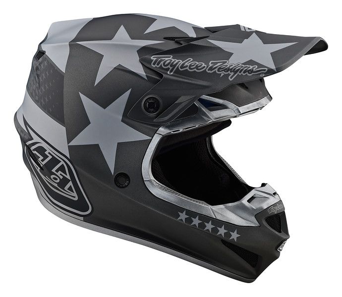 Мотошолом TLD SE4 POLYACRYLITE [FREEDOM BLACK / GRAY]