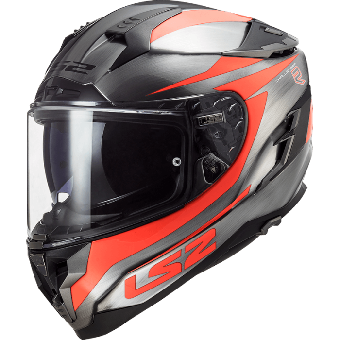 Мотошолом LS2 FF327 Challenger Cannon Jeans Fluo Orange