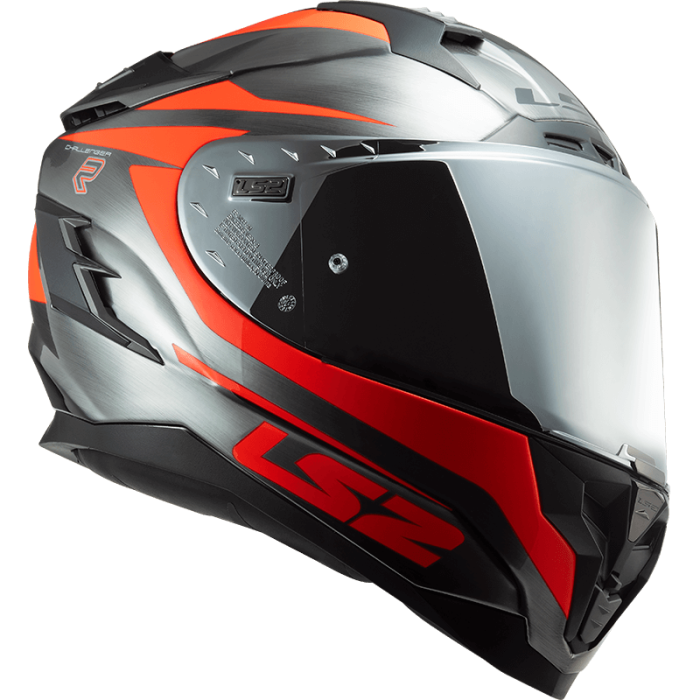 Мотошолом LS2 FF327 Challenger Cannon Jeans Fluo Orange