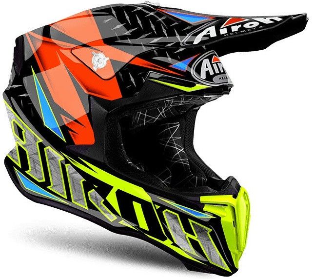 Мотошолом Airoh Twist Iron Orange Gloss