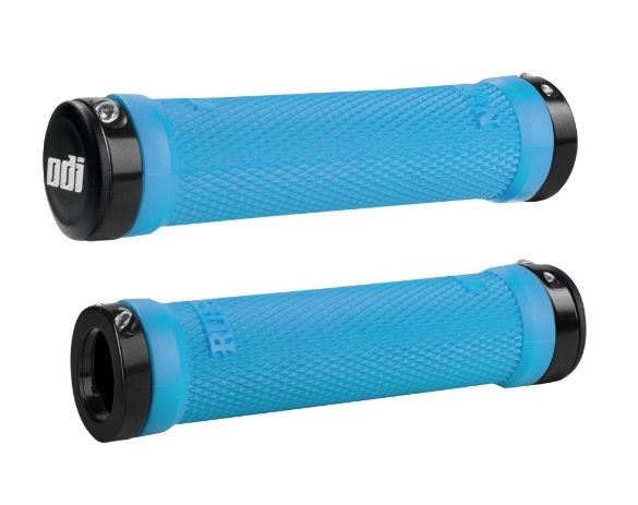 Гріпси ODI Ruffian MTB Lock-On Bonus Pack Bright Blue w/Black Clamps