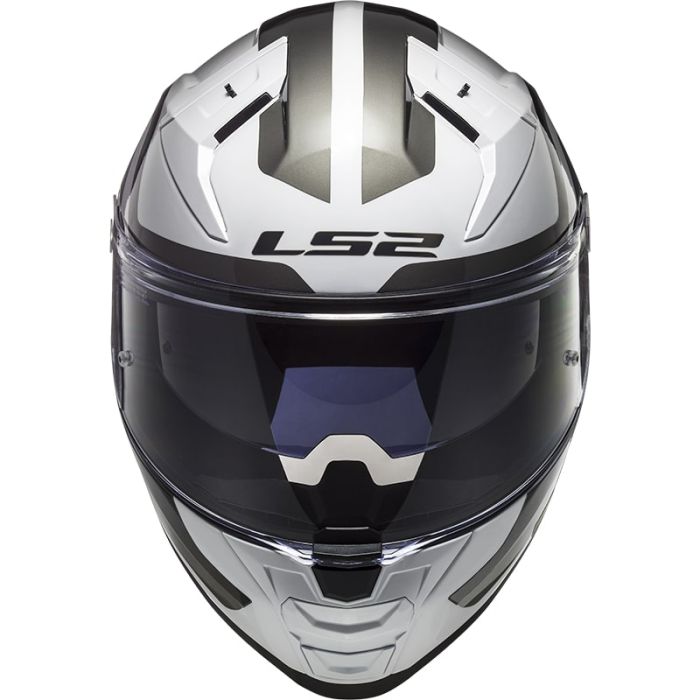 Мотошолом LS2 FF811 Vector 2 Metric White Titanium Silver