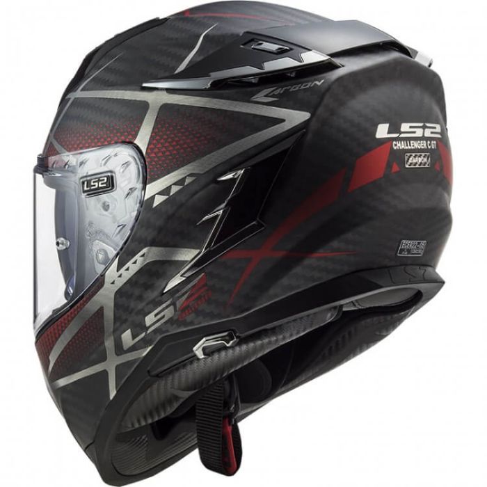 Мотошолом LS2 FF327 Challenger CT2 Konic Matt Red