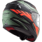 Мотошолом LS2 FF353 Rapid Gale Matt Black Red Matt Green