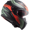Мотошолом LS2 FF353 Rapid Gale Matt Black Red Matt Green