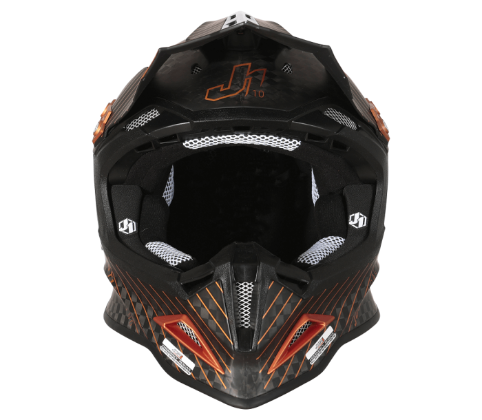 Мотошолом Just1 J12 Pro 10th Bronze White Black Carbon