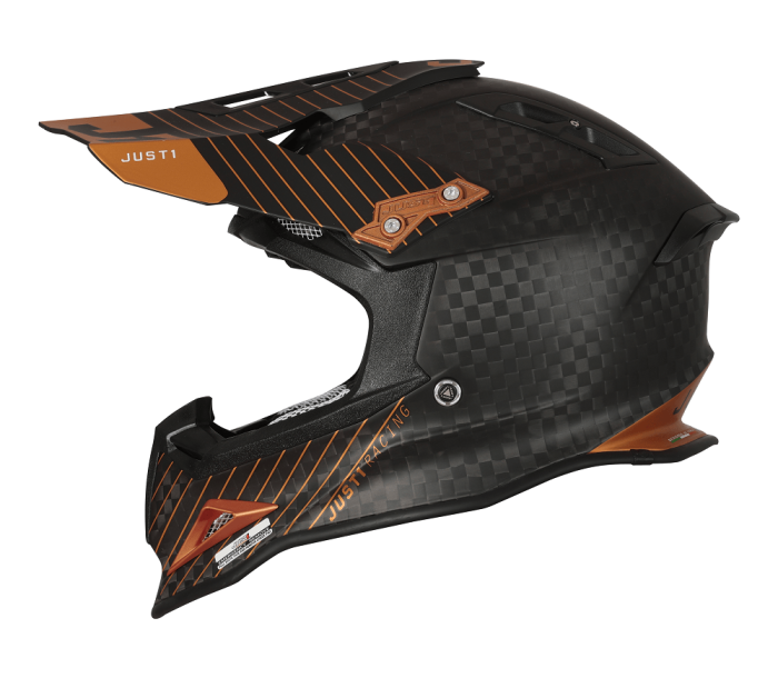 Мотошолом Just1 J12 Pro 10th Bronze White Black Carbon