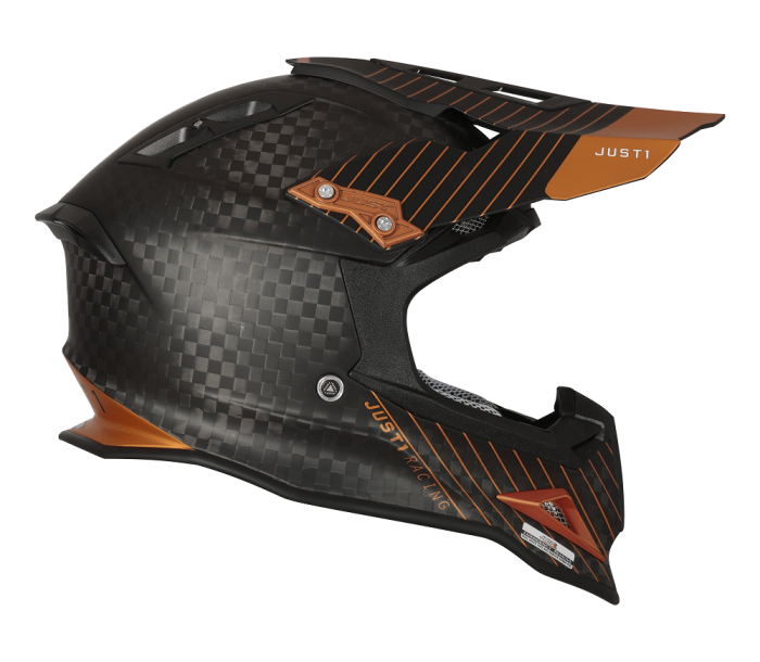 Мотошолом Just1 J12 Pro 10th Bronze White Black Carbon