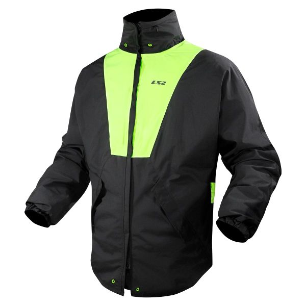 Дощовик LS2 X-Rain Jacket Black Hi-Vis Yellow