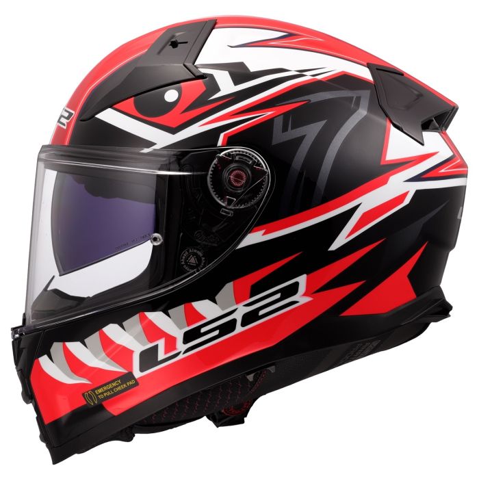 Мотошолом LS2 FF811 Vector 2 Buntri Black Red