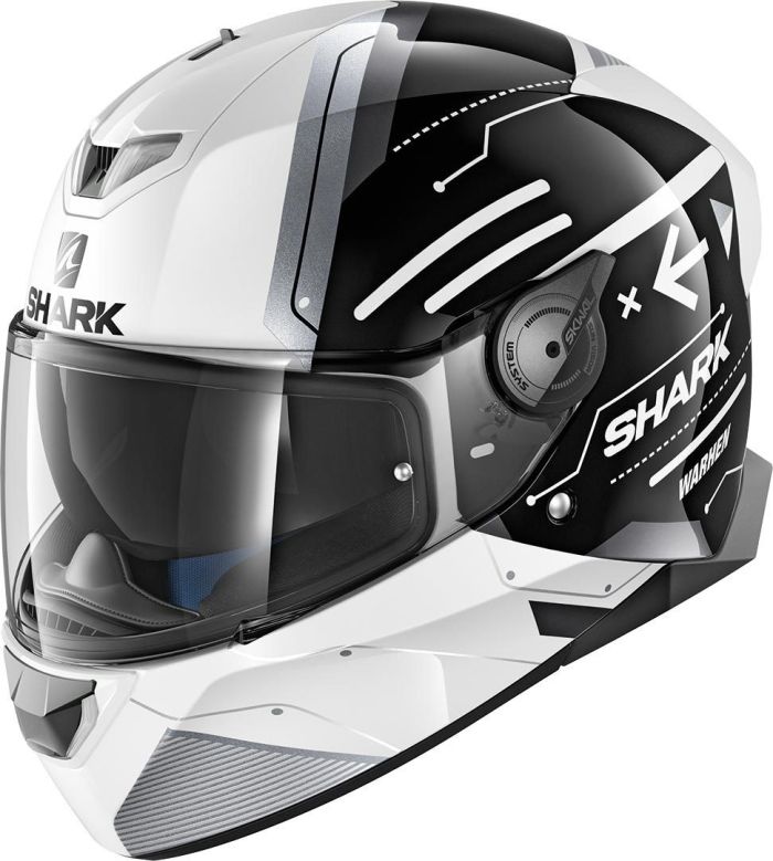 Мотошолом Shark Skwal 2 Warhen White/Black