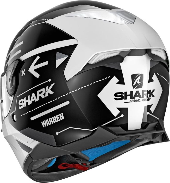 Мотошолом Shark Skwal 2 Warhen White/Black