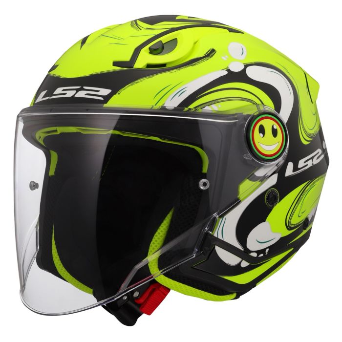 Шолом LS2 OF622 Funny 2 Glup Hi-Viz Yellow