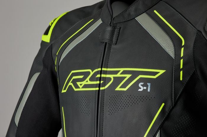 Куртка RST S1 Leather Jacket Men - Flo Yellow