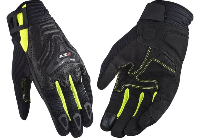 Жіночі рукавички LS2 All Terrain Lady Gloves Black Hi-Vis Yellow