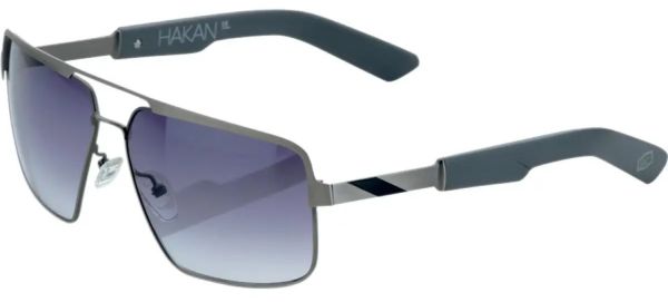 Окуляри 100% HAKAN Sunglasses - Brushed Silver - Grey Gradient Tint