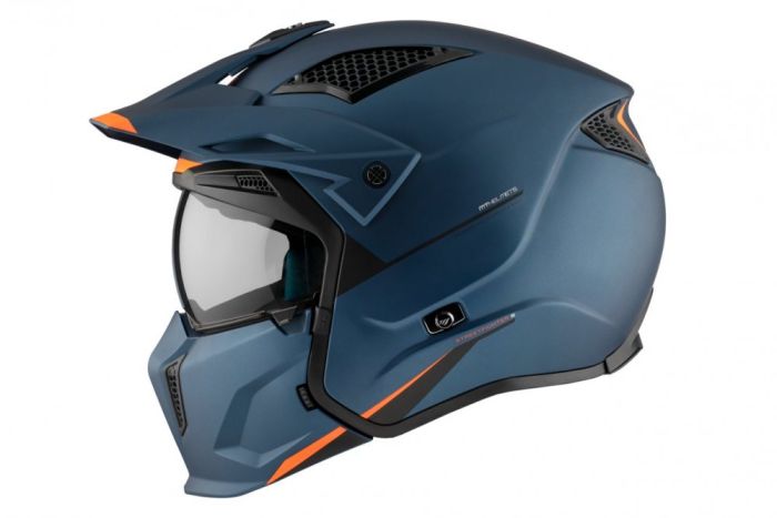 Мотошолом MT STREETFIGHTER SV S Solid A7 Matt Blue ECE2206