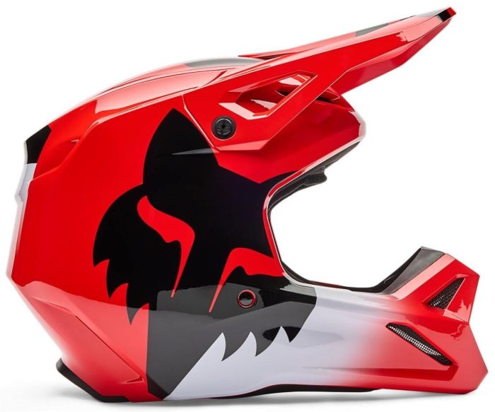 Шолом Fox V1 Helmet - Shield Flo Red