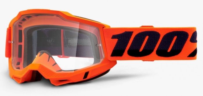 Окуляри 100% ACCURI 2 OTG Goggle Neon Orange - Clear Lens