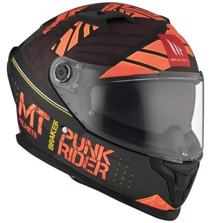 Мотошолом MT BRAKER SV PUNK RIDER B5 Matt Red