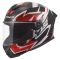 Мотошолом LS2 FF820 Rapid 3 Xtrem White Black Red