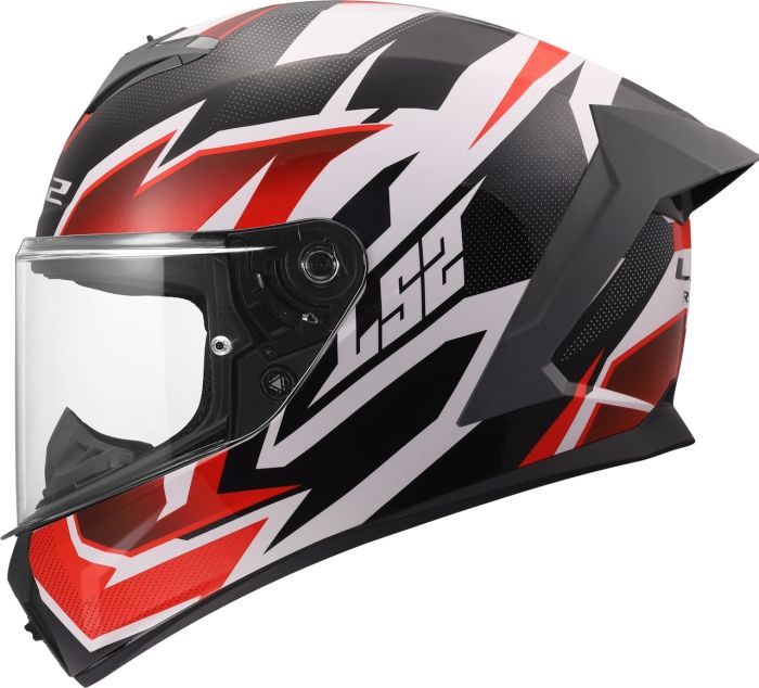 Мотошолом LS2 FF820 Rapid 3 Xtrem White Black Red