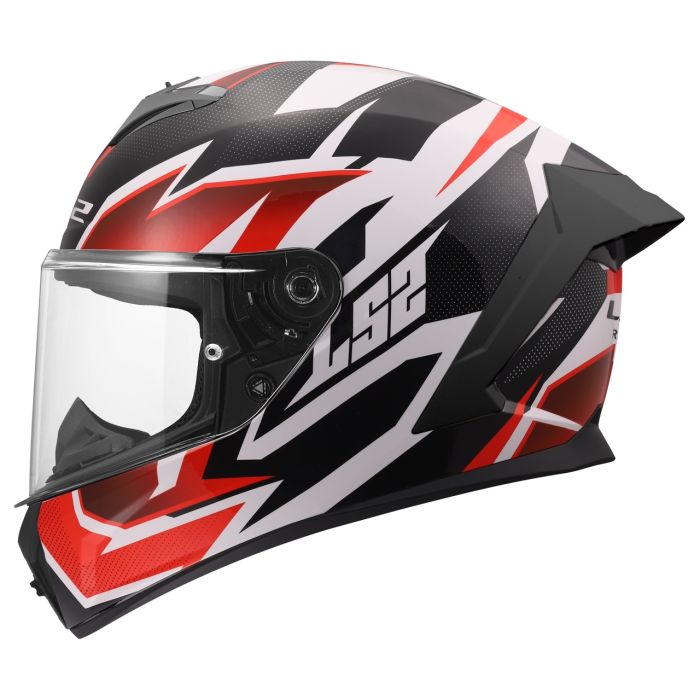 Мотошолом LS2 FF820 Rapid 3 Xtrem White Black Red