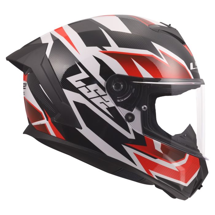 Мотошолом LS2 FF820 Rapid 3 Xtrem White Black Red
