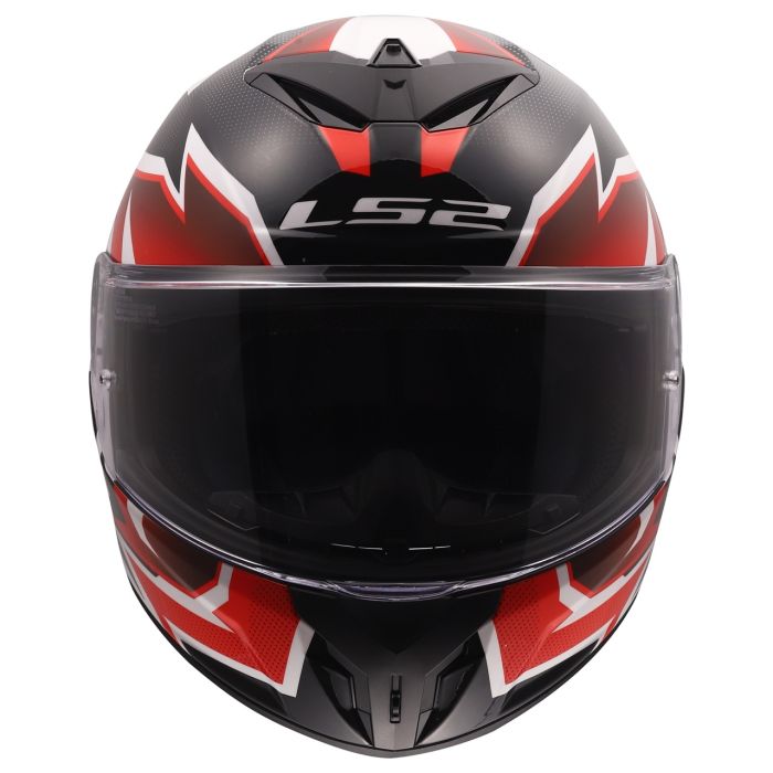 Мотошолом LS2 FF820 Rapid 3 Xtrem White Black Red