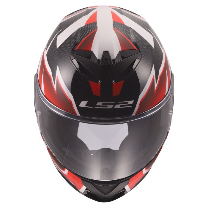 Мотошолом LS2 FF820 Rapid 3 Xtrem White Black Red