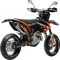 Мотоцикл GEON Dakar GNS 300 NC Motard (21/18 Off-Road) Black/Orange