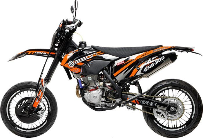 Мотоцикл GEON Dakar GNS 300 NC Motard (21/18 Off-Road) Black/Orange