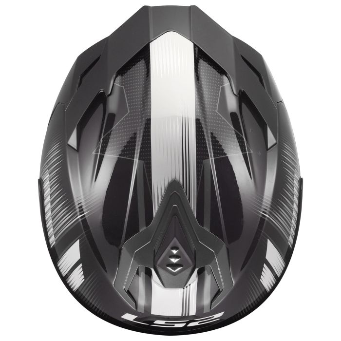 Мотошолом LS2 FF817 Challenger 2 Nitro Black Grey