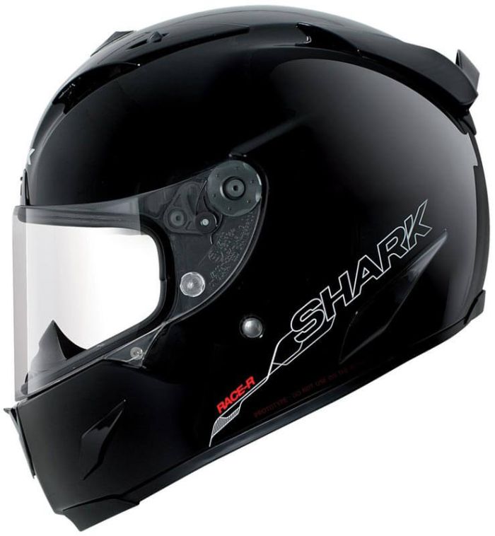 Мотошолом Shark Race R Pro - Blank Gloss Black