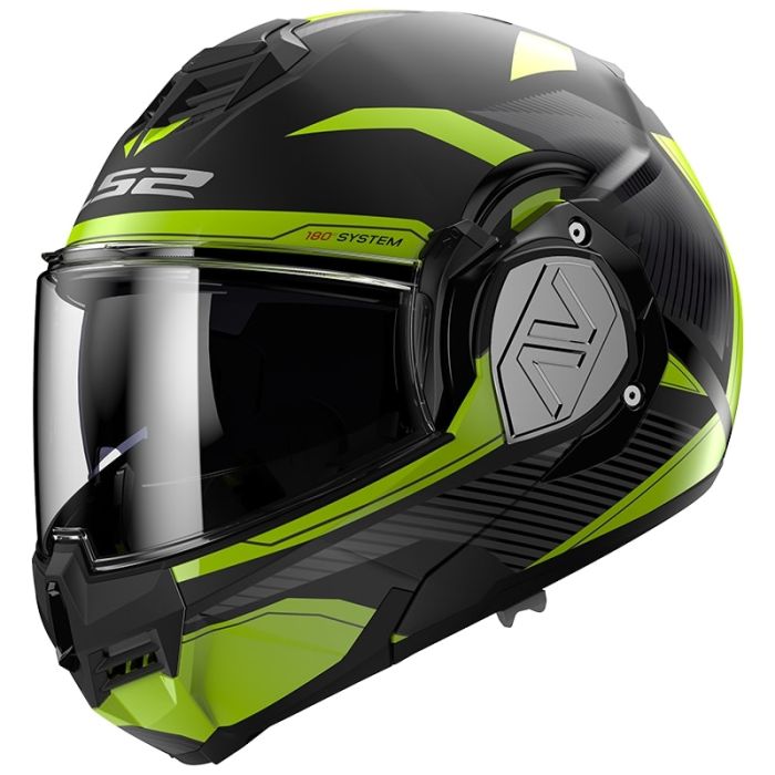 Мотошолом LS2 FF906 Advant Revo Matt Black Hi-Vis Yellow