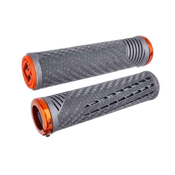 Гріпси ODI CF Grip v2.1 Lock-On Lnyx Gray/Org w/OrgClamp