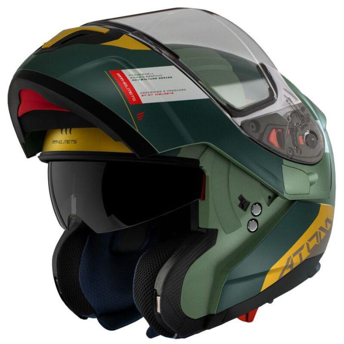 Мотошолом MT ATOM SV Gorex C6 Matt Green