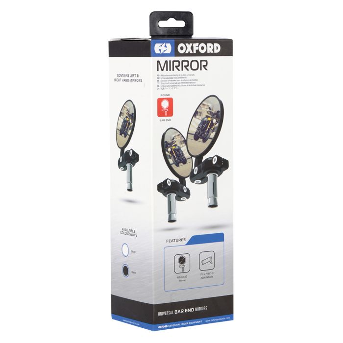 Мото дзеркало Oxford Bar End Mirrors - Black