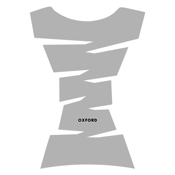 Наліпка на бак Oxford Jagged Tank Pad - Silver