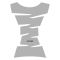 Наліпка на бак Oxford Jagged Tank Pad - Silver