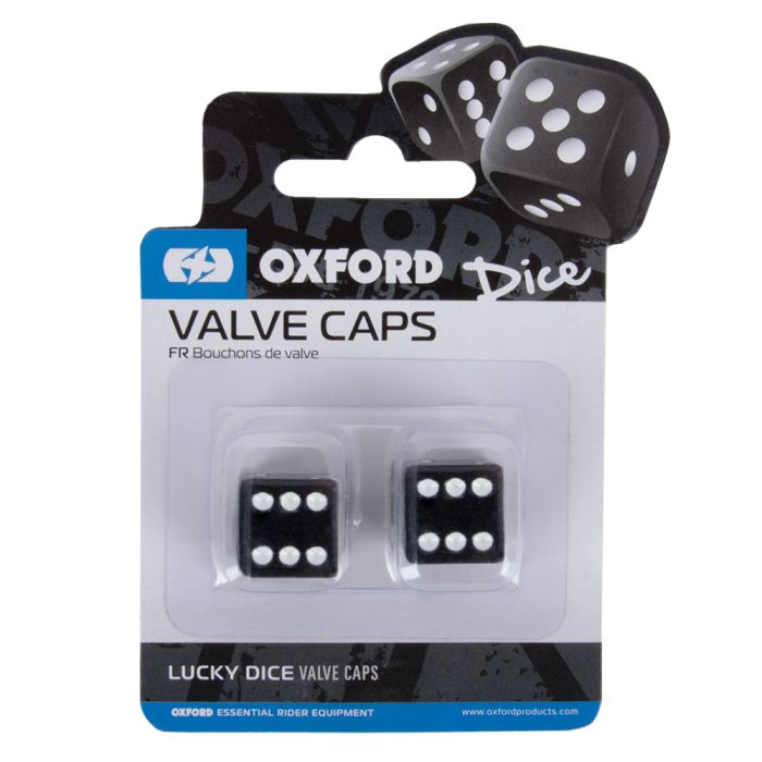 Ковпачок на ніпель Oxford Lucky Dice Valve Caps Black