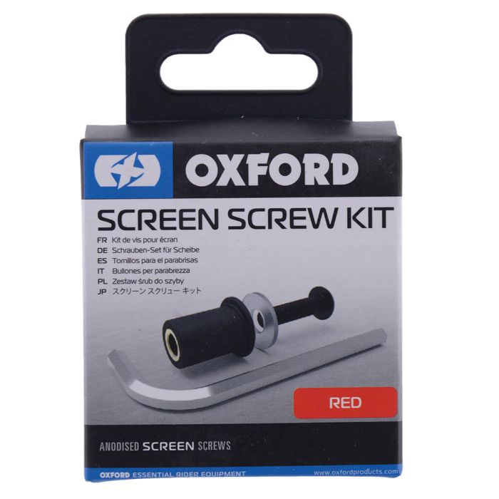 Кріплення вітрового скла Oxford Screen Screw - Red