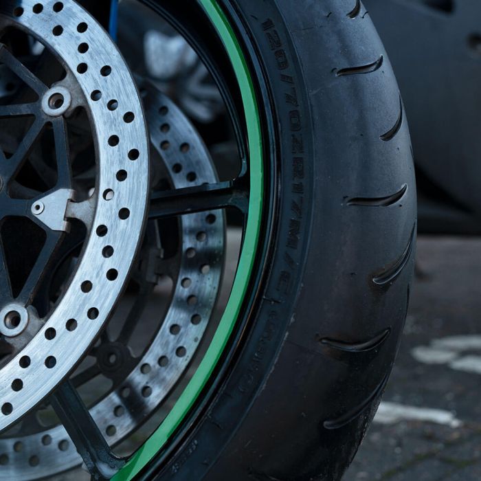 Наліпка світловідбивна Oxford Wheel Stripes Fluorescent Green