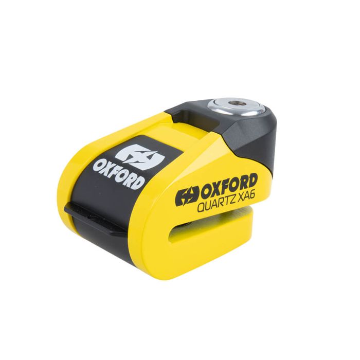 Замок з сигналізацією на диск Oxford Quartz XA6 Disc Lock Yellow/Black