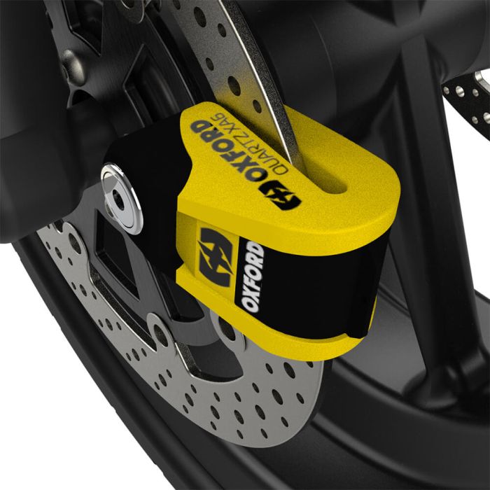 Замок з сигналізацією на диск Oxford Quartz XA6 Disc Lock Yellow/Black