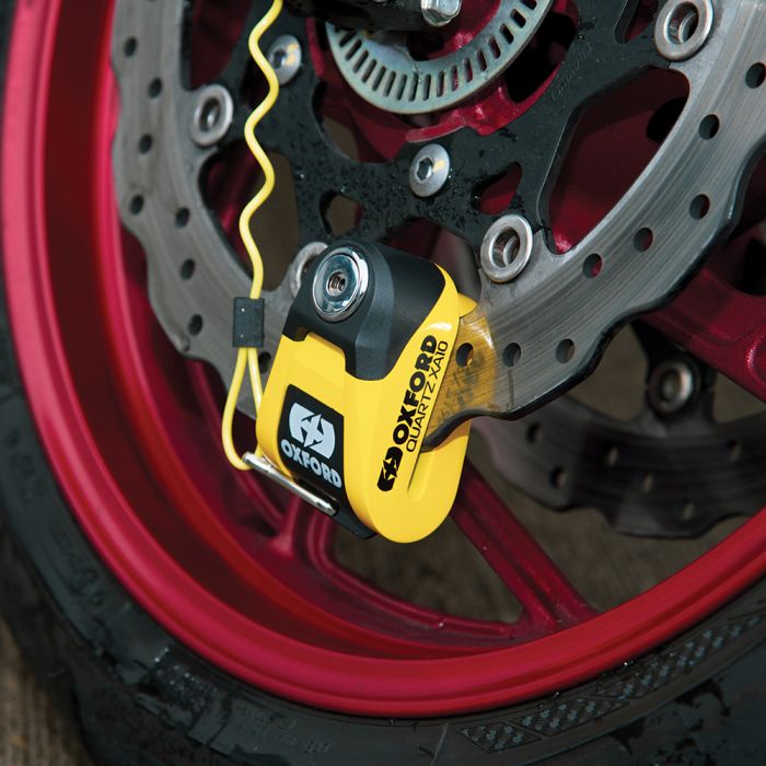 Замок Oxford Quartz XA10 Disc Lock Yellow/Black